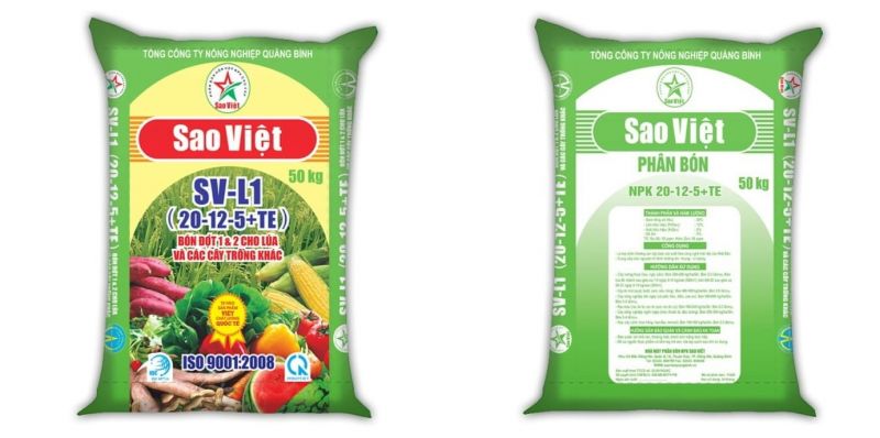 PHÂN BÓN SAO VIỆT SV-L1 NPK (20-12-5+TE)