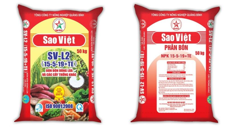 PHÂN BÓN SAO VIỆT SV-L2 NPK (15-5-19+TE)